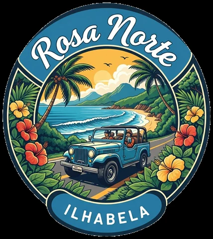 Logo da Rosa Norte — Agência de Passeios, Ilhabela